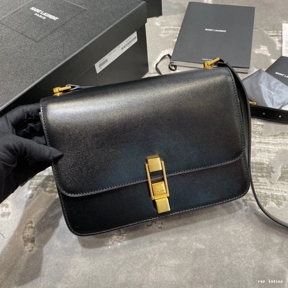 Rep ladies REP SMOOTH YSL LOULOU LEATHER SATCHEL CARRE IN 0817